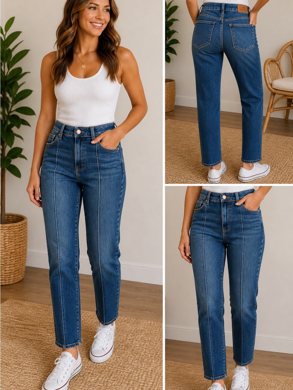 Judy Blue Straight Fit Jeans Womens 11/30 Medium Wash High Rise Size 30